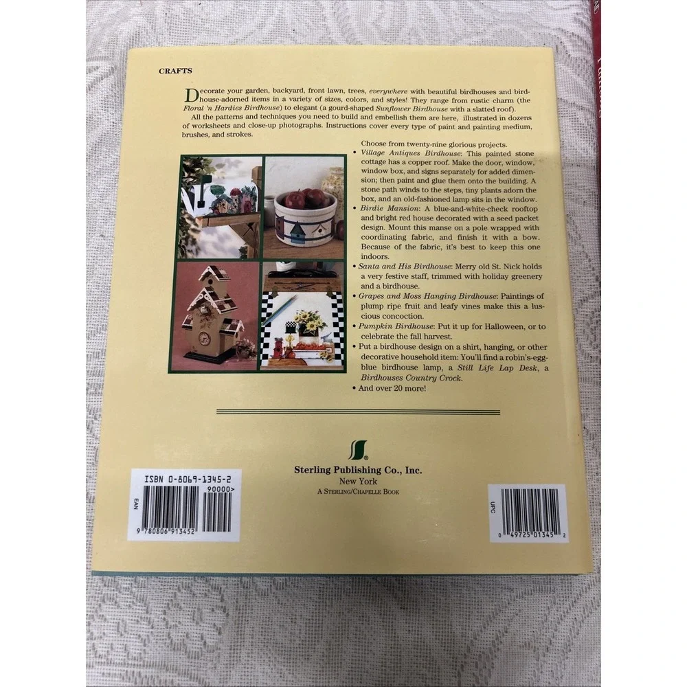 2 Painting Books By Plaid, Painted‎ Birdhouses, Floor cloths Instructions Guide
